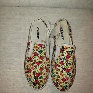 Joe Boxer Women's Canvas Sneaker Slide Mule Size 8 ~ New Without Tags